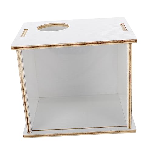 HOUDERCO Hamster Sandbadewanne aus Holz Transparente Badewanne für Kleine Haustiere Multifunktionale Toilette und Sandbad zu Reinigen für Hamster und Rennmäuse HOUDERCO Hamster Sandbadewanne aus Holz Transparente Badewanne für Kleine Haustiere Multifunktionale Toilette und Sandbad zu Reinigen für Hamster und Rennmäuse von HOUDERCO