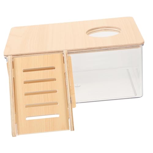HOUDERCO Hamsterbadewanne für Haushalt Transparente Duschbox mit Holzleiter für Hamster Rennmäuse und Kleintiere Multifunktional als Sandbad und Toilette Hygienisch HOUDERCO Hamsterbadewanne für Haushalt Transparente Duschbox mit Holzleiter für Hamster Rennmäuse und Kleintiere Multifunktional als Sandbad und Toilette Hygienisch von HOUDERCO