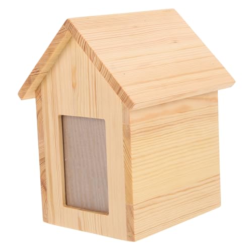 HOUDERCO Holzurne Für Haustiere Tiergedenkstätte Aus Massivem Für Hunde Und Katzen Individuell Gestaltbar Erinnerungsbox Für Tierasche Stilvolle Pet Urn Für Haustierbesitzer von HOUDERCO