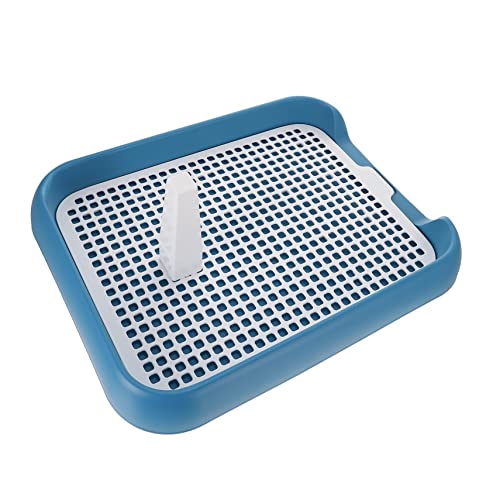 HOUDERCO Haustiertoilette Unzerstörbares Hundespielzeug Hund Toilettenauflagen Schote Zahnpasta Für Hunde Töpfchentablett Für Welpen Quietschend Hasen-PIPI-pad Hundetöpfchen Drinnen Blue Pp von HOUDERCO