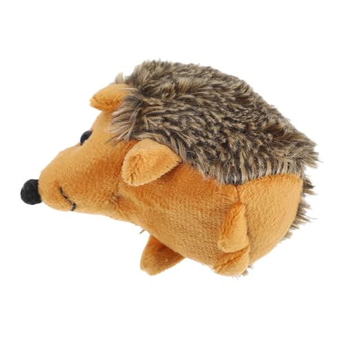 HOUDERCO Igel Hundespielzeug Haustierspielzeug Für Hunde Urlaub Hedgehog Hundespielzeug Welpenspielzeug Zum Zahnen Zahnreinigungsspielzeug Für Haustiere Kauspielzeug Für Hund Orange Plüsch von HOUDERCO