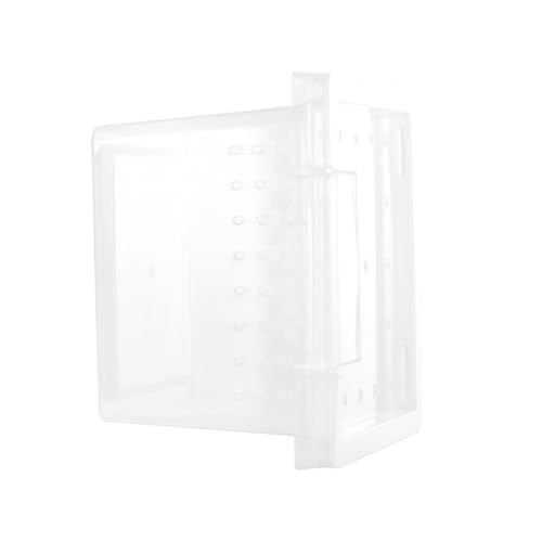 HOUDERCO Kasten Aufzuchtbox Für Insekten Klebriger Gecko Kleines Aquarium Bausatz Reptilienhaut Haubengecko Schildkrötenfutter Torfmoos Fischglas Schlangengehege Ratte Plastik Transparent von HOUDERCO