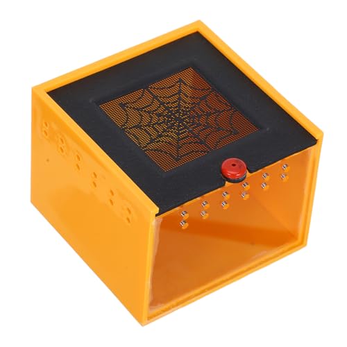 HOUDERCO Kasten Futterbox Für Haustiere Frosch-Panzer Reptilienterrarium Im Freien Schildkröte Sprungspinnengehege Containerhaus Wärmelampenbirne Reptil Bausatz Acryl Orange von HOUDERCO