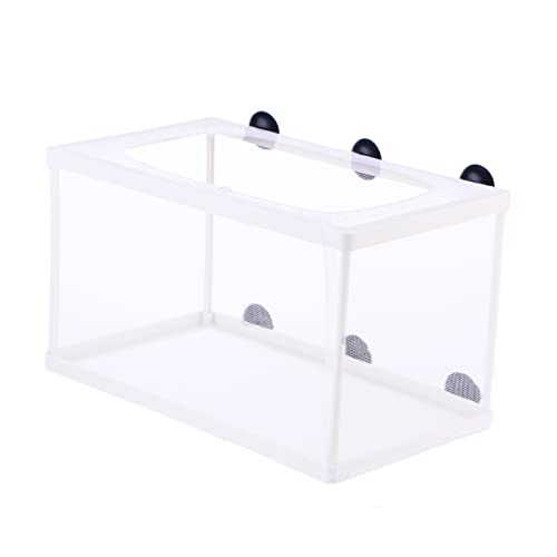 HOUDERCO Netz Aquarienteiler Zuchtfischbecken Fischbecken mit Trennwand Aquariumheizung Brüterei Aquarium Zuchtbox Fischbrutkasten Fischzuchtbox Aquarium Fischzuchtbehälter Fischbrutkiste von HOUDERCO