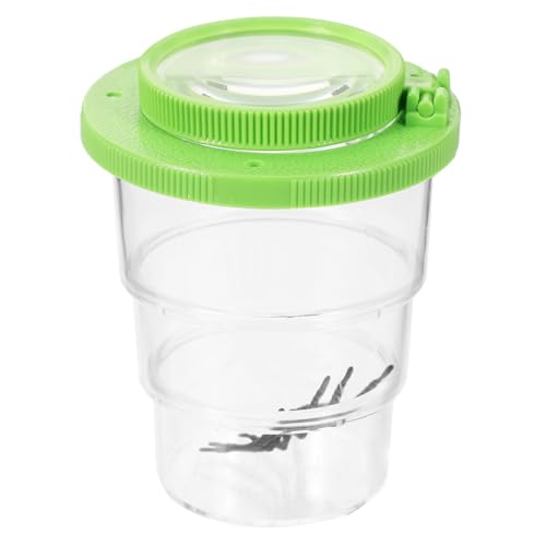 HOUDERCO Praktisches Lupenglas Für Kinder, Insektenbetrachter, Critter-Glas, Praktische Lupenbox, Outdoor-Critter-Glas, Tragbare Lupenbox von HOUDERCO