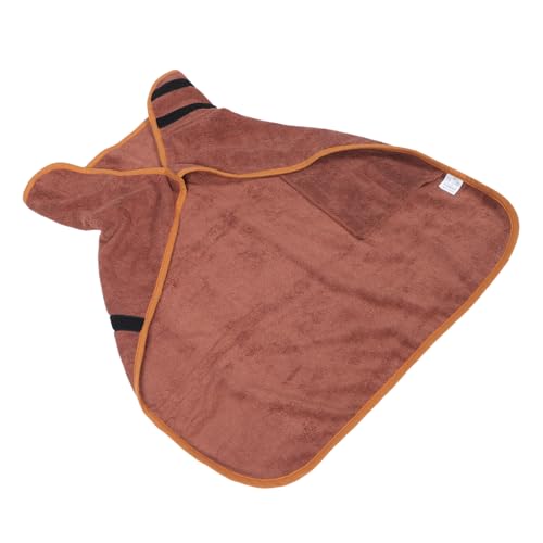 HOUDERCO Trockenmantel für Hunde waschbare pinkelpads für Hunde Hundebäder badezubehör für Hunde Wurf hundepflege hundehandtuch Geschmeidige Welpenkleidung Hund Badetuch Polyester Coffee von HOUDERCO