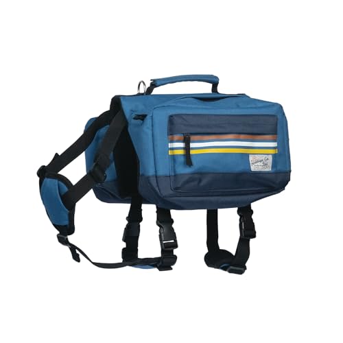 HOWLIDAYS CO. Hunderucksack Geschirr für mittelgroße und große Hunde – Wanderrucksack für Hunde | Hunderucksack mit Griff | Hund Outdoor Satteltasche zum Wandern, Camping & Tagesausflüge | von HOWLIDAYS CO.