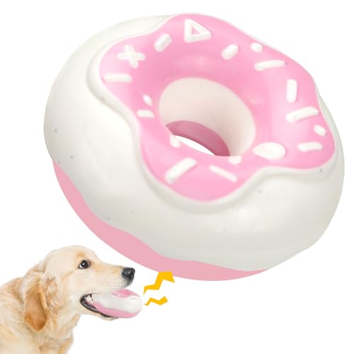 HOWWFALY Donut-Hundespielzeug, TPR-Material, langlebig, kauig und lustig, Soundmaking Hundespielzeug, verdickt um 7 mm mit Elastizität, für mittelgroße und große Hunde, Gummi-Spielzeug, von HOWWFALY