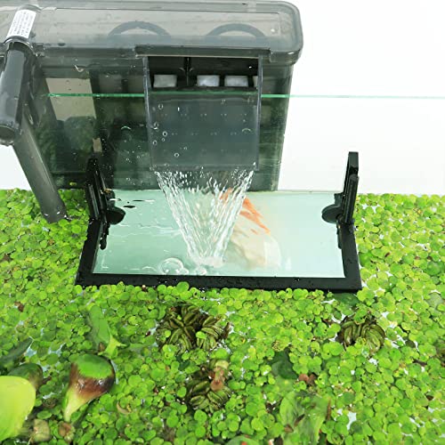 HOZOE Aquarium Schwimmpflanze Corral, Abfangen von Schwimmpflanzen von Filtern und Heizungen, Höhenverstellbar mit Wasserstand, kann für gerahmte und rahmenlose Aquarien verwendet werden (Stil 2) von HOZOE