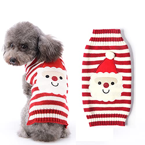 HRTTSY Weihnachten Hundepullover, Winter Warmer Hund Katze Pullover Kleidung Haustier Mantel Kostüm Welpenpullover Pullover Bekleidung für kleine mittelgroße Hunde Großer Hund Haustierpullover von HRTTSY