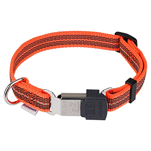Verstellbares Halsband - reflektierend, neon orange, 40-55 cm von Herm Sprenger