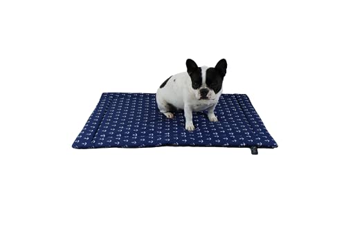 Made in Germany hochwertige Sommer Hundedecke, Anker Blau, 55x75cm für kleine & große Hunde I weiche Kuscheldecke, waschbar, trocknergeeignet von HS-Hundebett