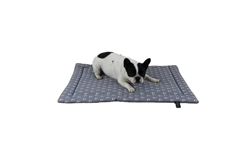 Made in Germany hochwertige Sommer Hundedecke, Anker Grau, 45x65cm für kleine & große Hunde I weiche Kuscheldecke, waschbar, trocknergeeignet von HS-Hundebett