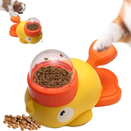 Interaktiver 2-in-1-Puzzle-Futterspender for Hunde – Langsamer Futternapf mit Leckerli-Spender, for kleine und mittelgroße Hunde, zur intelligenten Beschäftigung des Hundes.(1Pcs) von HSHSWA