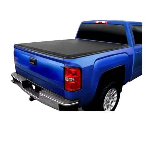 2021 Soft Three-Fold Truck Bed Cover, Aluminum Roller Shutter Hard Tonneau Cover Compatible for Hilux von HTAQYU