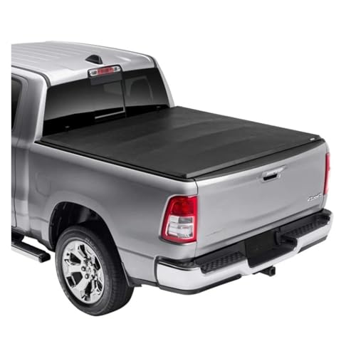 4x4 Weiches dreifach gefaltetes Pickup-Ladeflächen-Abdeckungsset Kompatibel mit Ford F150 Tonneau Cover Kompatibel mit Ford Ranger von HTAQYU