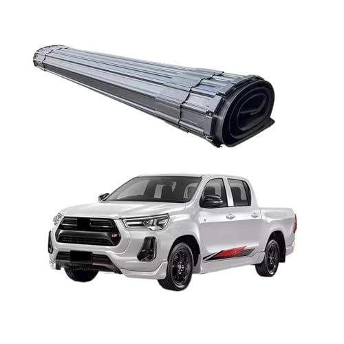 4x4-Zubehör, Tonneau-Abdeckung, Pickup, Harte aufrollbare Bettdecke, Tonneau-Abdeckungen, kompatibel mit Hilux Revo Vigo von HTAQYU