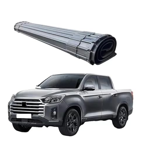 4x4 Zubehör Fahrzeuge Tonneau Cover Pickup Harte aufrollbare Bettdecke kompatibel for SsangYong MUSSO von HTAQYU