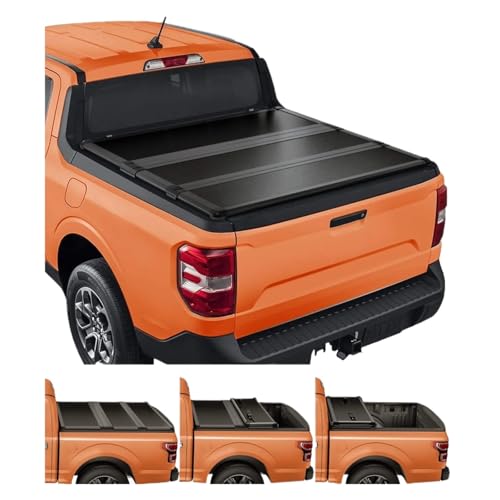 5,75 Fuß Faltbare Laderaumabdeckung for 2014, kompatibel mit Silverado, Soft Fold Pickup Truck Bed Function von HTAQYU