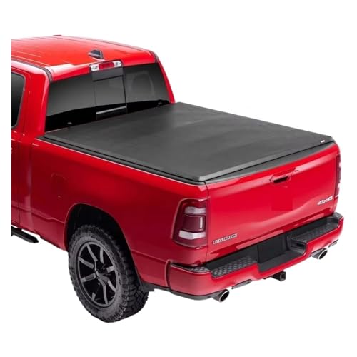 6,5 FT Soft Tri Fold Pickup Sliding Tonneau Cover kompatibel for Dodge Ram 1500 von HTAQYU