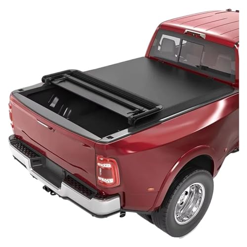 6,8 ft weiche, vierfach gefaltete Laderaumabdeckung for FIAT Strada 2018, kompatibel mit Silverado/Sierra 2500/3500HD 6,8' Bett von HTAQYU