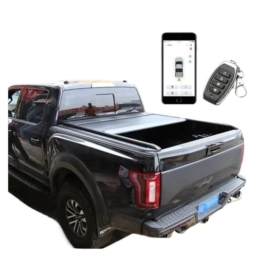 Aluminiumlegierung Roller Platinum Electric Tonneau Cover Remote for 216 kompatibel for Ford F150 2021 2022 von HTAQYU