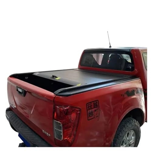 Aluminiumlegierung versenkbare Rolldeckel Pick-up-Ladeflächenabdeckung Tonneau-Abdeckung Kompatibel for Nissan Navara Np300 von HTAQYU