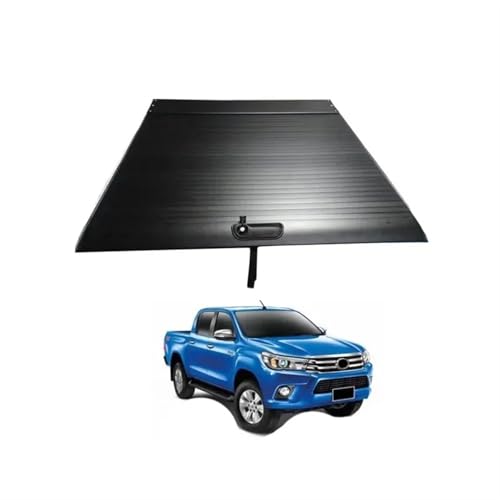 Einziehbare Tonneau-Abdeckung, Aluminium-Roll-Up-Fassabdeckung, kompatibel for Pickup-Trucks von HTAQYU