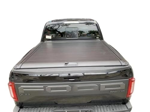 Kompatibel for Nissan NP300 NAVARA Pickup (D23) [2015-heute] Pickup modifizierte manuelle Rollos Crew Cab Heckabdeckung Schiebe-Flachabdeckung von HTAQYU