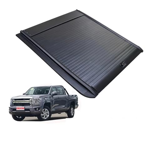 Kompatibel mit Great Wall GWM POER Kingkong Pickup Truck Tonneau Bettabdeckung Heckklappe verdickter Aluminium-Rollvorhang Push Pull(Kingkong Manual) von HTAQYU