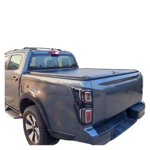 Manuelle Pickup-Heckbox aus Aluminium mit versenkbarem Rolldeckel, Laderaumabdeckung, kompatibel mit Isuzu DMAX von HTAQYU