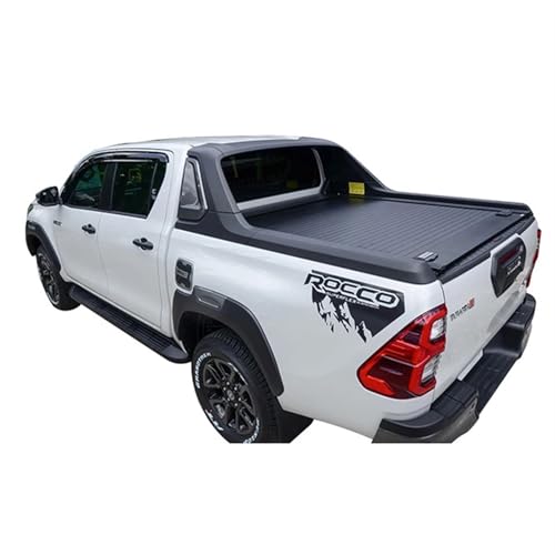 Pickup-Truck-Tonneau-Abdeckung, Hartbett-Rollendeckel, kompatibel for Hilux Revo, manuelle Box, einziehbar von HTAQYU