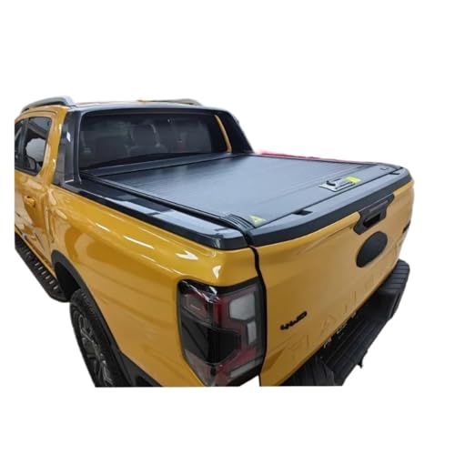 Pickup Zurück Abdeckung Harte schiebe Tonneau Kompatibel for Ranger T6 T7 T8 2012-2022 Rollladen Deckel von HTAQYU