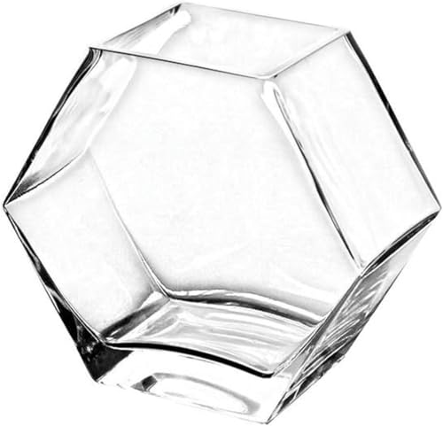 Aquarium, kleines sechseckiges Aquarium, Glas, transparent, für den Schreibtisch, kleines Aquarium, tropisches Aquarium, ökologisches Aquarium-Set, Standard von HTDSVTD