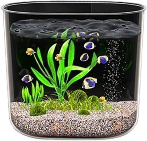 Aquarium, sturzsicheres transparentes Acryl-Aquarium, kleines und mittelgroßes Heimaquarium, Goldfischbecken, Schildkrötenbecken, Aquarium-Set (Größe: L)-L von HTDSVTD