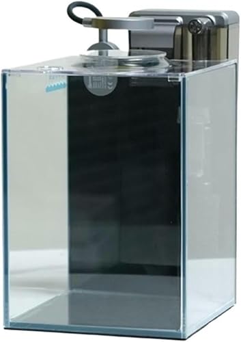 Aquarium Ultraweißes Glasaquarium Kampffische Ökologisches Aquarium Wohnzimmer Zuhause Schreibtisch Büro Kleines Aquascape Selbstzirkulierendes Aquarium mit Zubehör Aquarium-Set-Standard von HTDSVTD