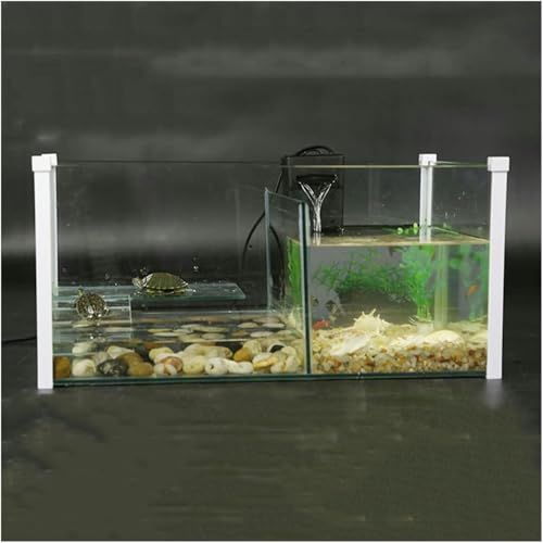 Fischtank-Mischtrennbehälter für Schildkröten, Fischmischbehälter, Zuchtbehälter, transparentes Glas, quadratischer Aquariumbehälter, Aquarium-Set-Standard von HTDSVTD