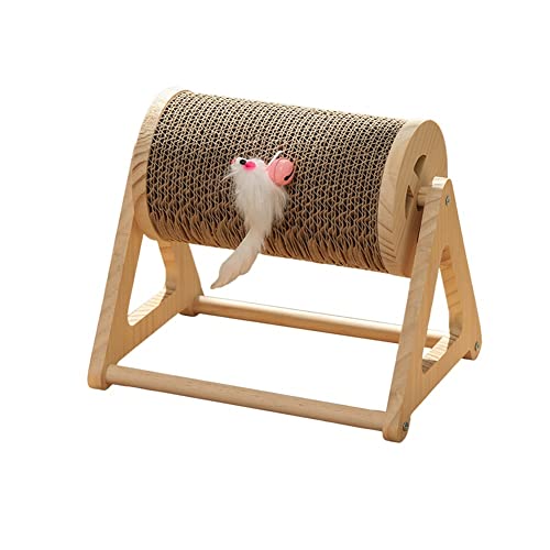 HTDZDX Katzenkratzpad Kratzmatte Katzenkratzrad Roller Katzenkratzpad (Größe M Medium) von HTDZDX