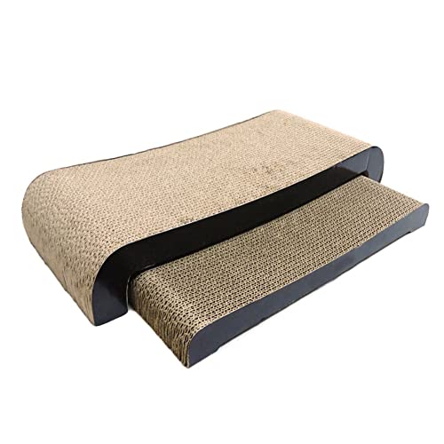 HTDZDX Kratzpads Katzenkratzmatte 2-in-1 Katzenkratzer Karton Katzenkratzlounge Sofa Bett (Farbe: A) von HTDZDX