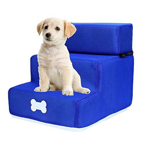 Pet Treppen-3-schicht Abnehmbaren Abnehmbare Waschen Treppenleiter Hund Treppen-Zu Erfüllen Die Verschiedenen Höhe Anforderungen Von Hunde-Lightweight Pet Bett-Leiter (#1) von HTYG