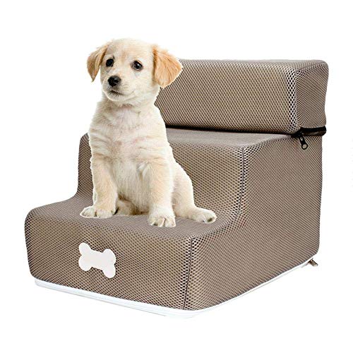 Pet Treppen-3-schicht Abnehmbaren Abnehmbare Waschen Treppenleiter Hund Treppen-Zu Erfüllen Die Verschiedenen Höhe Anforderungen Von Hunde-Lightweight Pet Bett-Leiter (#2) von HTYG