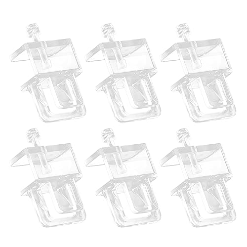 HUAANYA 6 Stücke Aquarium Aquarium Anti Escape Net Clip Glas Acryl Halterung Werkzeuge Für Aquarium Aquarium Anti Flucht Werkzeug von HUAANYA