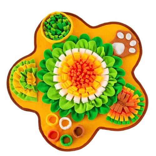 HUAANYA Interaktionshund Snuffle Pad Langsame Feeder Blumen Puzzle Matten Für Natürliche Futtersuche Und Mentale Stimulation HUAANYA Interaktionshund Snuffle Pad Langsame Feeder Blumen Puzzle Matten Für Natürliche Futtersuche Und Mentale Stimulation von HUAANYA