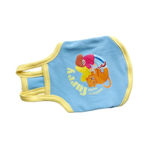 HUAANYA Hund Frühlingsblaue Weste Für Dog Boy Girl Kleine Hunde Für Innen Und Außen Cartoon Kleidung Outfit Für Haustierhunde Atmungsaktive Hundeweste HUAANYA Hund Frühlingsblaue Weste Für Dog Boy Girl Kleine Hunde Für Innen Und Außen Cartoon Kleidung Outfit Für Haustierhunde Atmungsaktive Hundeweste von HUAANYA