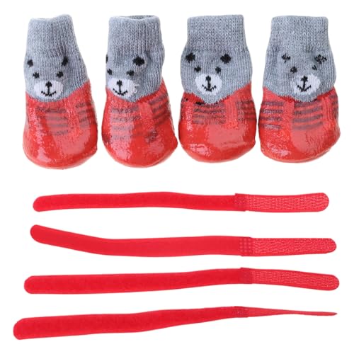 HUAJINGKEJI Haustier-Hundesocken, wasserdichte Hundesocken für Hunde, Haustier-Outdoor-Schuhe, Anti-schmutzige Haustierschuhe, Hundeschuhe von HUAJINGKEJI