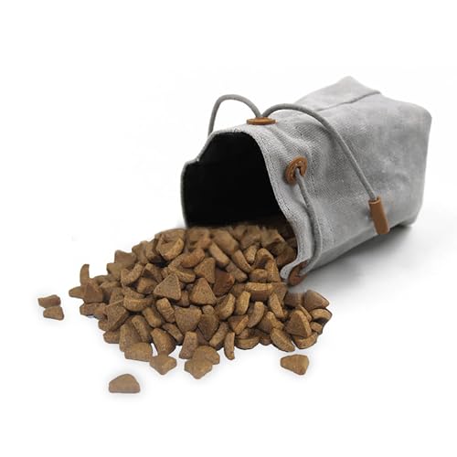 HUAJINGKEJI Leckerlibeutel für Hunde, Outdoor-Spaziergänge, Hundetrainingstaschen mit Kordelzug, Snack-Organizer, Tasche für Reisen mit Hunden von HUAJINGKEJI