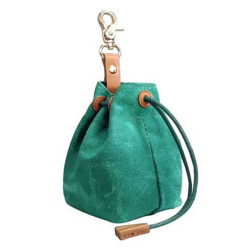 HUAJINGKEJI Leckerlibeutel für Hunde, Outdoor-Spaziergänge, Hundetrainingstaschen mit Kordelzug, Snack-Organizer, Tasche für Reisen mit Hunden von HUAJINGKEJI