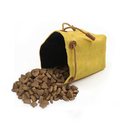 HUAJINGKEJI Leckerlibeutel für Hunde, Outdoor-Spaziergänge, Hundetrainingstaschen mit Kordelzug, Snack-Organizer, Tasche für Reisen mit Hunden von HUAJINGKEJI