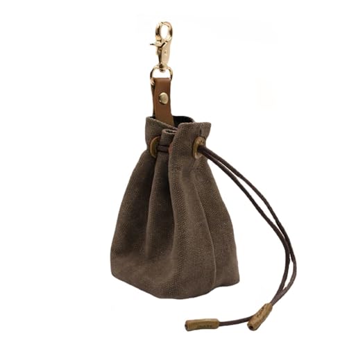 HUAJINGKEJI Leckerlibeutel für Hunde, Outdoor-Spaziergänge, Hundetrainingstaschen mit Kordelzug, Snack-Organizer, Tasche für Reisen mit Hunden von HUAJINGKEJI