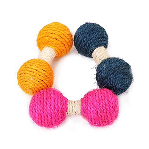 HUAJINGKEJI Pet Toy Toy Kitten for Chew Toy Scratch Catch Barbell Shape Catching von HUAJINGKEJI